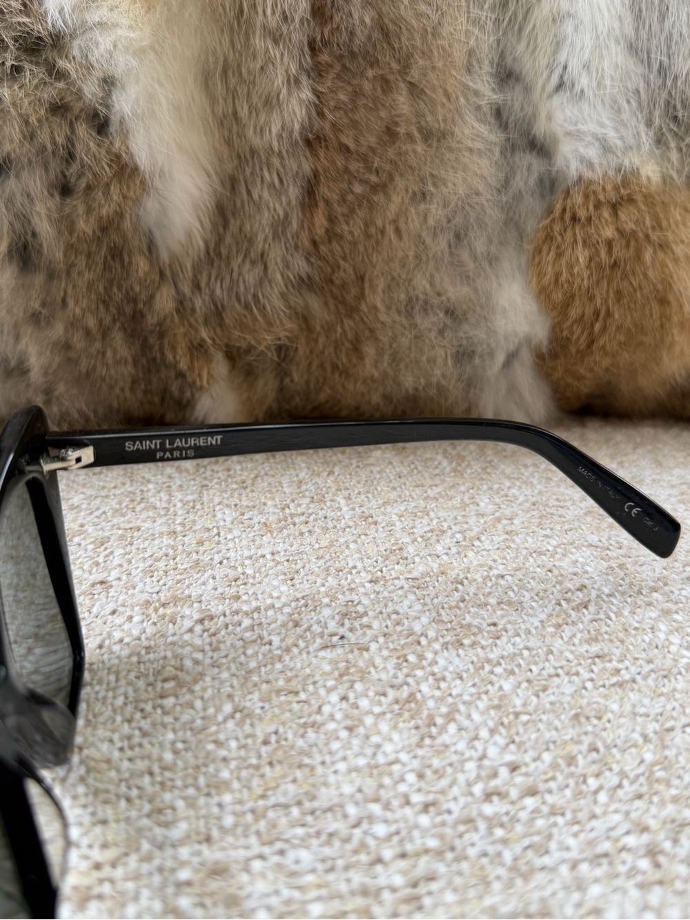 Saint Laurent Black Cat-Eye Sunglasses - Picture 2 of 6